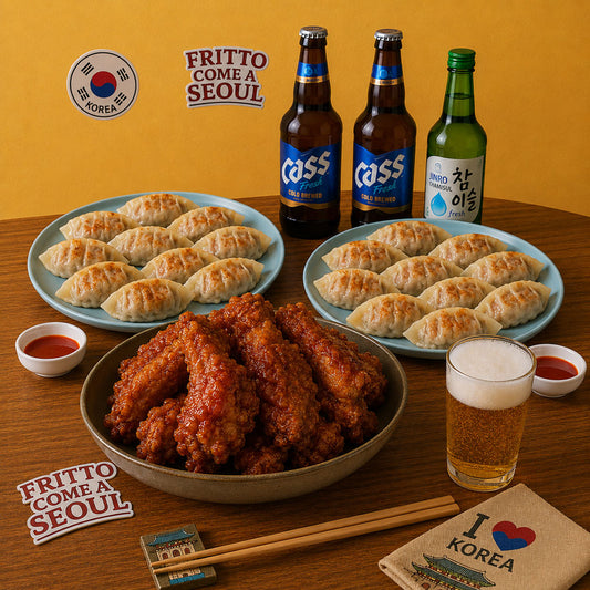 Combo Birra e Pollo Coreani